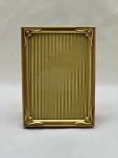 Vintage Ornate Brass Art Nouveau Gold Picture Frame 4x6 Easel Back Art Deco picture