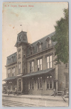 Postcard Northern Pacific Depot Brainerd Minnesota c1912 picture