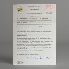 Prof Dr Julius Hackethal SIGNED Page - German Autograph picture