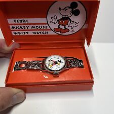 NEW  NEVER WORN 1990 DISNEY Pedre MICKEY MOUSE WRIST WATCH *  VERY LIMITED  picture