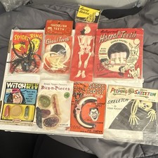 Vintage 1960s Halloween Novelty Lot 8pc NOS Bengor Bayshore Hollywood Horror picture