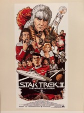 Star Trek II Wrath of Khan 11x14 Lithograph Mondo Poster Revenge Patrick Connan picture