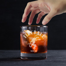 Custom Engraved Fireball Whiskey Glass – 11 oz Rocks Glass New picture