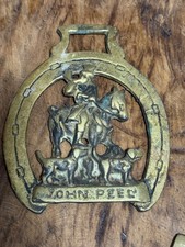 Vintage John Peel Horse Brass picture