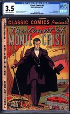 THE COUNT OF MONTE CRISTO Elliot Classic Comics #3 Original Issue 3/42 CGC 3.5 picture