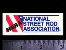 NSRA National Street Rod Association - Original Vintage Racing Decal/Sticker 3” picture