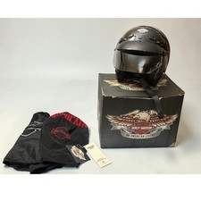 Harley-Davidson 3/4 Road Classic Motorcycle Helmet 100th Anniv Black Size Medium picture