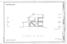Photo:Muncie Kansas Moses Grinter House 1900s HABS Section Drawing picture