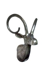 Wall Mounted Deer Head Stag 13 inches Aluminium Art Plaque picture