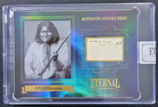 Chiricahua Apache Chief Geronimo 2024 Eternal Relic #D 40/75 Document Patch Card picture