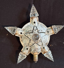 ANT RELIANCE C6  KRISTAL STAR CHRISTMAS TREE TOPPER 1930 NONWORKING BULB 2-SIDED picture