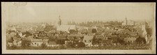 Antique Albumen Photo Birds Eye View Of City Bruchsal Germany 1892 Europe picture