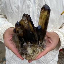 1200G Natural Smoky Black Quartz Cluster Crystal raw Specimen Healing picture