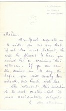 Gen. Babcock Invites Lady To Lunch With Mrs. Grant At The White House picture