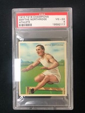Rare Vintage 1910 T218 Mecca Champions Athlete Smythe Northridge PSA 4 VG-EX picture