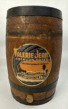 Vintage Valerie Jean American Dates Wooden Display Barrel RARE  picture