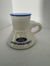 FORD MOTOR SPORT COFFEE MUG - VINTAGE - TRAVEL STYLE NON SLIP BOTTOM picture