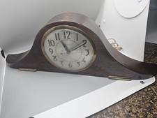 Vintage 1940s Sessions Model 2W Electric Mantel Clock Art Deco Wood USA picture