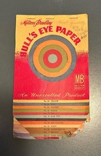 Vintage Milton Bradley's Bull's Eye Paper Advertising Tablet Construction Book picture