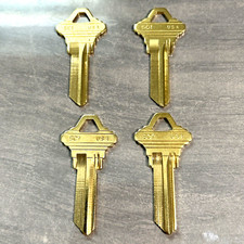 4 PK SCHLAGE SC-1 House Key Blanks BRASS Maintenance Home Business Use picture