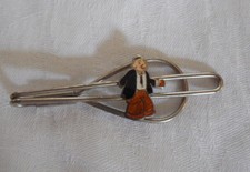 Popeye enamel cloisonne WIMPY 1930's tie clip, money clip Nice picture