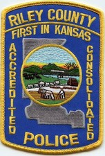 RILEY COUNTY KANSAS KS POLICE PATCH picture