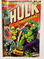 The Incredible Hulk comic book - first appearance of Wolverine #180 and #181 picture