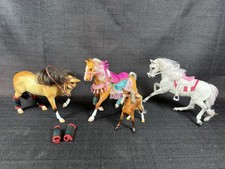 Breyer Reeves International Horse Lot 4 Vintage Horses Tack Accessories 1990s picture