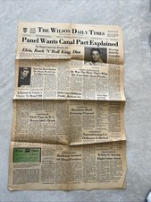 1977 North Carolina newspaper ELVIS PRESLEY DEAD- NC concert ticket refunds made picture