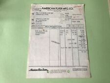 American Flyer MFG Co Structo Toys 1936 Receipt  Ref R32244 picture