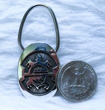 Hopi sterling TURTLE key chain Nathan Fred Sr. picture