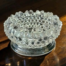 Vtg EAPG Clear Hobnail Vanity Bowl/Trinket Dish Rare 2.25