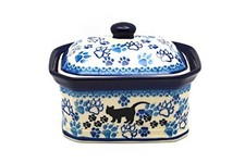 Polish Pottery Cake Box - Small - Boo Boo Kitty picture