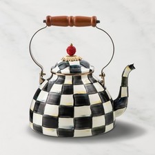 MacKenzie-Childs Courtly Check Tea Kettle 3 Qt picture