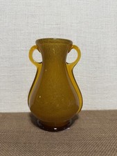 Emanuel Beranek Skrdlovice Art Glass Vase from 1950s Excellent Condition 6.25” picture