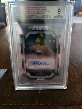 2022 Star Wars Topps Finest Kit Fisto /10 Die Cut Auto BGS 9 picture