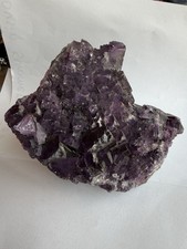 1.5kg Natural Purple Fluorite Cubic Crystal Cluster Specimen 1504g 3.3lbs picture