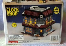 Vintage Wee Crafts Clock Shop Christmas Village Kit #21597 picture