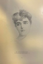 1907 Vintage Magazine Illustration Mrs. George Cornwallis West picture