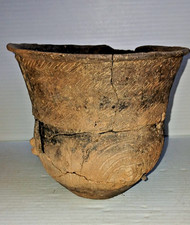 Pre-Columbian Native American Indian Mississippian Partial Pottery Jar Artifact picture