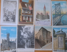 Lot of 8 PHILADELPHIA, PENNSYLVANIA Old PA. Postcards ca.1910's-1940's picture