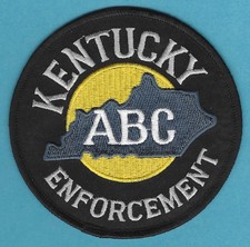 KENTUCKY STATE ALCOHOLIC BEVERAGE CONTROL ENFORCEMENT PATCH picture