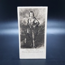 1912 Will's Tobacco Antique Photogravure Cigarette Card #22 The Blue Boy picture