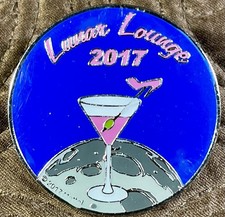 2017 Barbie Doll Convention Cocktail “Lunar Lounge” Exclusive Enamel Pin Rare picture