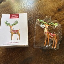 2025 Hallmark KOC Membership Ornament ~ DECKED-OUT DEER ~ New READ picture