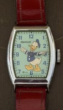 Vintage 1940s Donald Duck Ingersoll / US Time Watch Disney Mechanical Runs picture