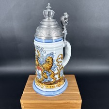 Vintage Lithophane German Lidded Stein Of King Ludwig Of Bavaria  picture