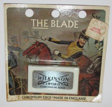 VTG 1970 CHARGE OF THE LIGHT BRIGADE WILKINSON SWORD CHROMIUM EDGE RAZOR BLADES picture