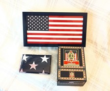 RARE Camacho Liberty American Flag Cigar Box, +7 Coffin Boxes +CAO box +US Flag picture