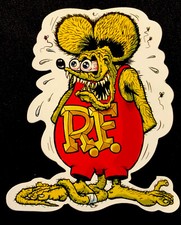 RAT FINK STICKER “I NEED SOME GREEN” BEAUTIFUL COLOR MATTE FINISH. picture